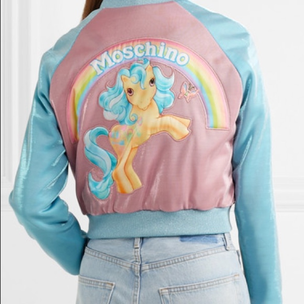 Moschino My Little Pony lurex bomber jacket